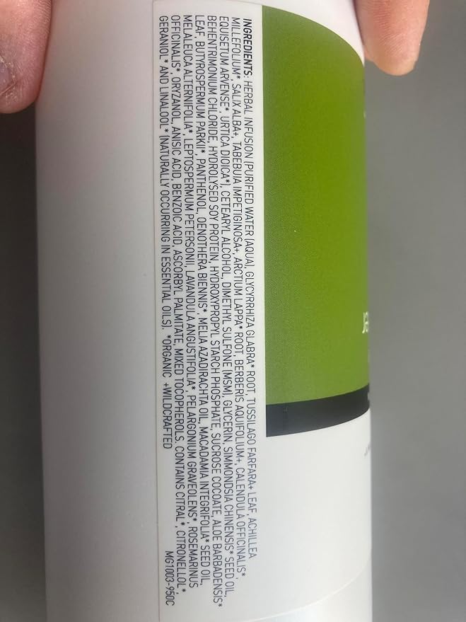 MGA Vegan Hair Conditioner - Organic Formula with Tea Tree for Healthy Hair | Hair Care Product with Natural Herbal Scent | Parabens Silicone & Sulfate Free Conditioner | Unisex | 32 Fluid Oz