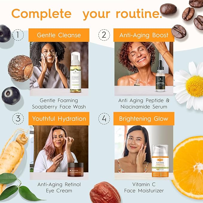 Tree To Tub Vitamin C Face Cream - Triple Action Vitamin C Moisturizer for Face, Face Moisturizer for Women, Day and Night Vitamin C Cream for Face