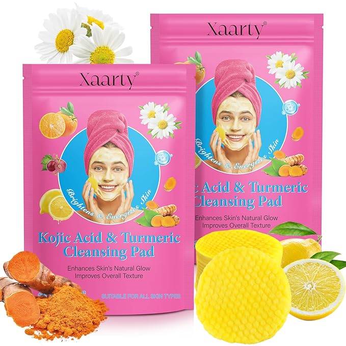 Turmeric kojic acid cleansing pads