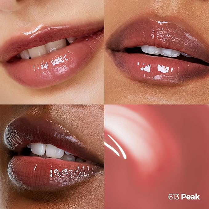 Laka Maxi Glayer Tint 3.8g/0.13oz., Glass Layer of Gloss, Ultra Glow & Vivid Layerable Pigments, High Shine Lip Oil, K-Beauty (#613 Peak)