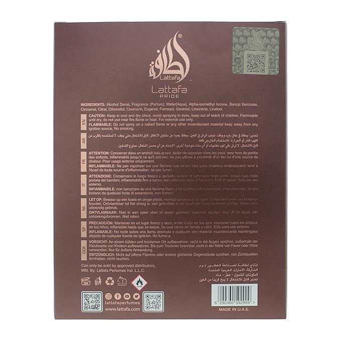 Lattafa Pride Vintage Radio for Unisex Eau de Parfum Spray, 3.4 Ounce / 100 ml