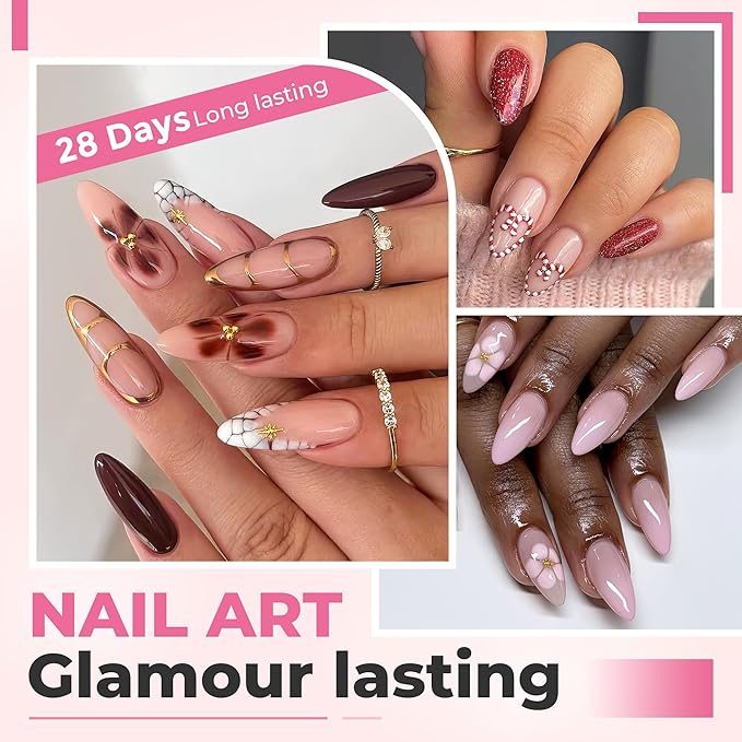 Almond Nail Tips: 504pcs Double-sided Matte Half Cover Medium Almond Shape Tips, Pre-etched Soft Gel Press on Nails, 12 Sizes No C Curve Clear False Fake Nails for Extension Manicure Home