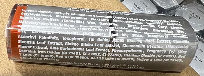 Palladio Herbal Lipstick, Rich Pigmented and Creamy, Infused with Aloe Vera, Chamomile & Ginseng, Prevents Lips from Drying, Combats Fine Lines, Long Lasting Lipstick, Golden Orange