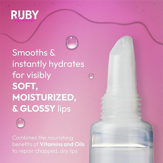 Ruby Kisses Hydrating Lip Oil Clear RLO01 (6 PACK)