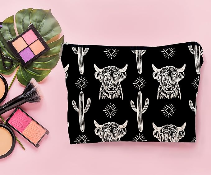 Western black makeup bag,western gifts