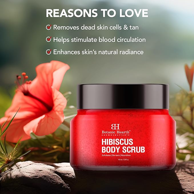 Botanic Hearth Hibiscus Body Scrub Exfoliator