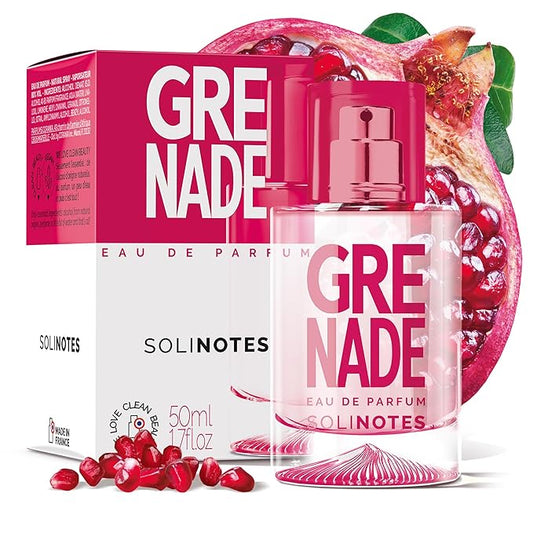 SOLINOTES Pomegranate Perfume for Women - Eau De Parfum | Delicate Floral and Soothing Scent - Made in France - Vegan - 1.7 fl.oz