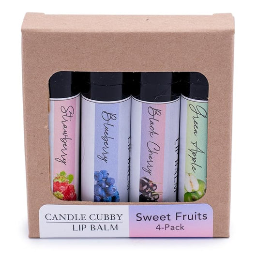Lip Balm Sweet Fruits 4-Pack, Strawberry oz.,