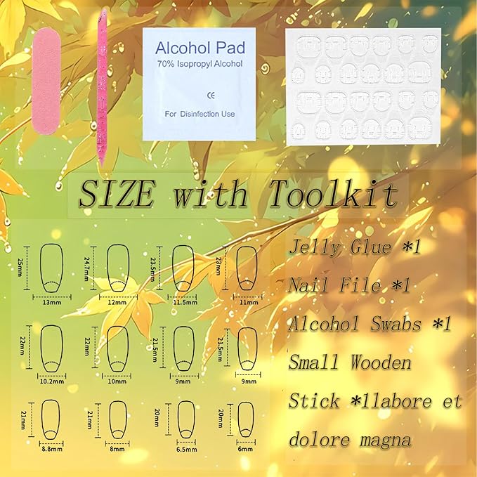 Coffin Press on Nails Medium Colorful French Tip Fake Nails Press ons Flower Glitter Design Glue on Nails Pink Full Cover False Nails Glossy Artificial Acrylic Nails for Girls 24Pcs