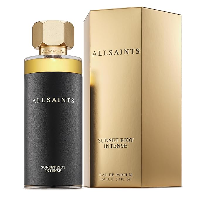 AllSaints Sunset Riot Intense - Amber, Woody & Floral Fragrance - Unisex Perfume with Cedar & Musk - Body Fragrance with an Aromatic Smell - Bold Evening Scent - 100mL/3.4 fl oz