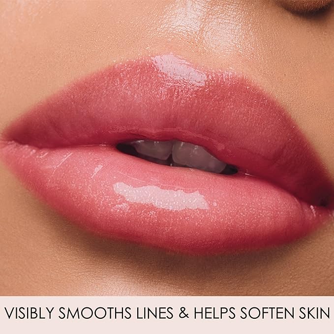 LONDONTOWN Pixie, Milky Pink, Plush Shine Lip Gloss Tube, Deep Hydrating High Shine Sheer Tint Non-Sticky Conditioning Balm