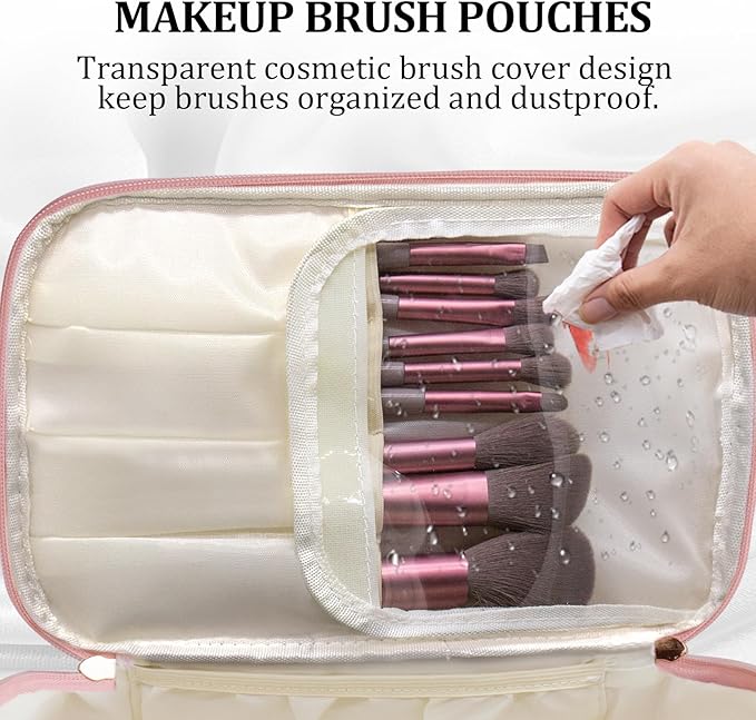 Large travel makeup bag makeup