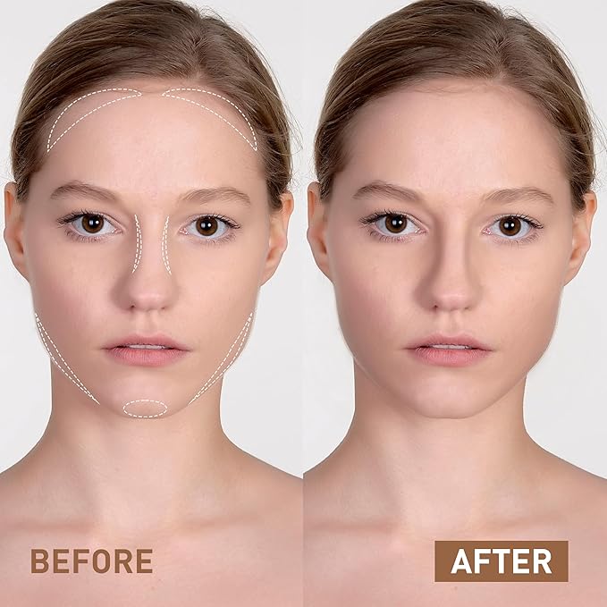 FV Cool Toned Liquid Contour Stick, Highly Pigmented, Blendable & Longwear with Hydrating Formula, Cream Contour Makeup For Naturally Sculpted Look, Vegan & Cruelty-free, 01 Cool Ash