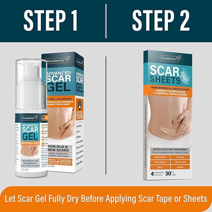 Scar Sheets Light Tone 4 Pack