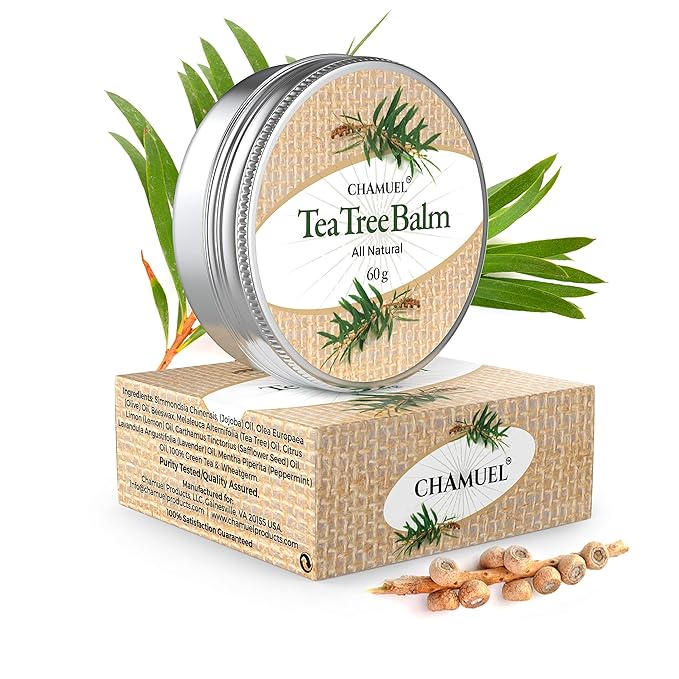 Tea Tree Oil Balm -100% All Natural | Great Cream for Soothing Irritations like Rashes, Insect Bites, Folliculitis, Acne, Itches, Dry Heels, Cuticles, Saddle Sores and more!