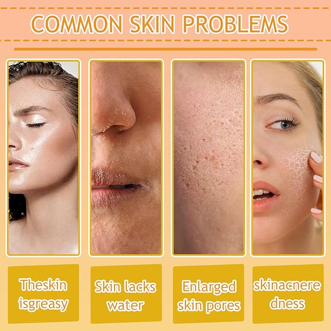 Turmeric Skin Care Set,Facial Kit with Facial Cleanser,Toner,Eye Cream,Face Serum,Honey Lip Balm,Face Cream,Lotion & 3PCS Honey Mask,Travel Skincare Kit for Women (9PCS)