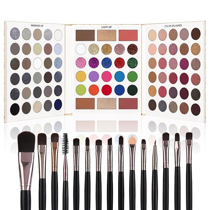 UCANBE 86 Colors Eyeshadow Makeup Palette + 15