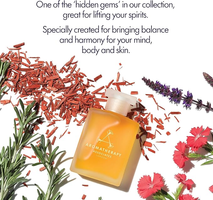 Aromatherapy Associates Inner Strength Bath and Shower Oil, Natural Body Oil to Uplift Mind, Body and Spirit, Made with 3 Essential Oils (1.86 oz)