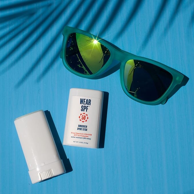 Wear SPF Sunscreen Sport Stick – Sweat & Water-Resistant SPF 50, 3-pack