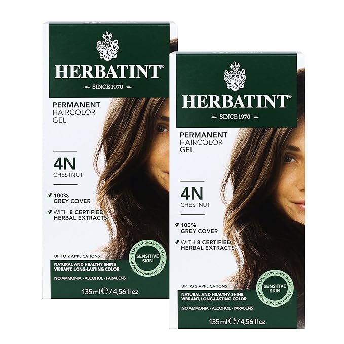 Herbatint Permanent Haircolor Gel, 4N