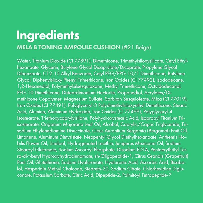 Easydew Mela B Toning Ampoule Cushion - 2-in-1 Korean Skin Care & Face Beauty Makeup - Age-Defying Full Coverage Cushion Foundation with Niacinamide & Hyaluron-Vital C 0.45 oz (#21 Beige)