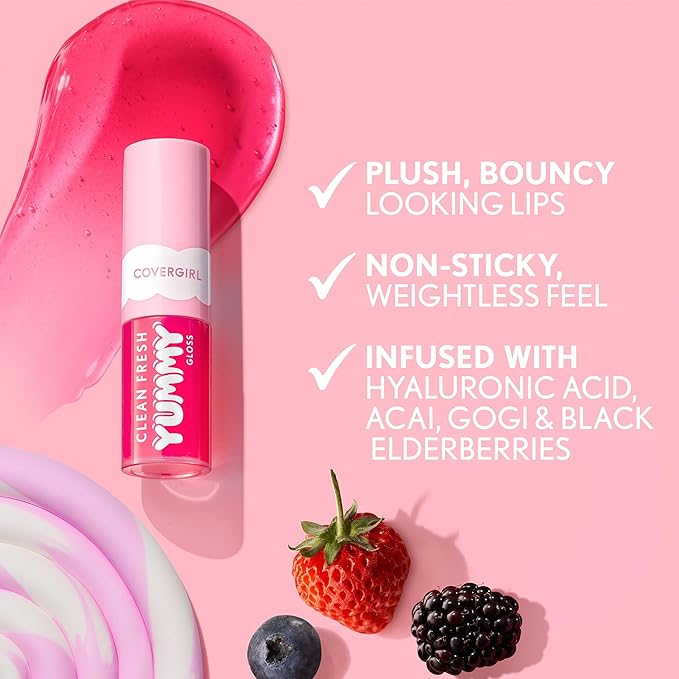 COVERGIRL Clean Fresh Yummy Gloss Bite-Sized Minis Kit - Let’s Get Fizzical & But First a Cosmo