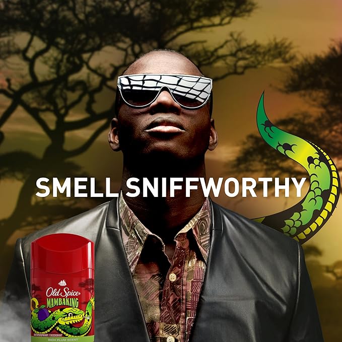 Old Spice Aluminum Free Deodorant for Men, 24/7 Odor Protection, 24/7 Freshness & Lasting Scent, Goes on Clear, MambaKing with Rich Plum Scent, 2.6 oz (Pack of 6)