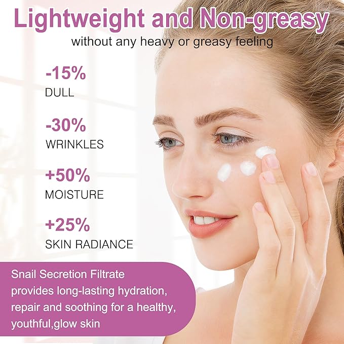 Skin Care Set,6 Pcs Korean Snail Mucin Essence Anti-aging Moisturize Repair Soothe Hydrate,Glass Skincare Kit for Dull & Dry Skin,Skincare Gift Set Teens Stocking Stuffers Christmas Gifts for Women