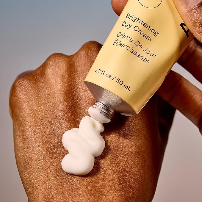 Acure Brightening Day Cream - Radiant Skin Day Cream with Cica & Argan Oil - Moisturizes, Evens Tone - 100% Vegan Formula - All Skin Types - Soothing & Nourishing Ingredients - 1.7 Fl Oz