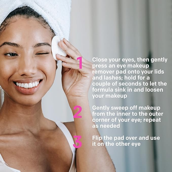 Almay Biodegradable Makeup Remover Pads, Longwear & Waterproof, Hypoallergenic, Fragrance-Free, Dermatologist & Ophthalmologist Tested, 80 Count (Pack of 2)