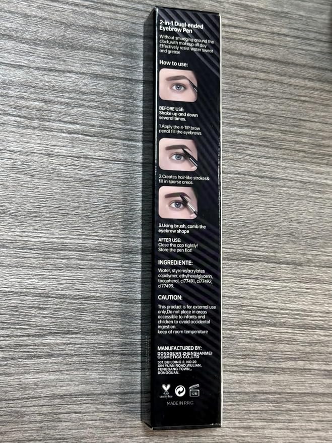 Eyebrow Pen,2-in-1 Waterproof Eyebrow Pencil with 4 Tip Microblading Brow Pen and Ultra-Precise Brow Pencil,with Dual-ended Eyebrow Brush,Eyebrow Makeup for Natural Looking - Soft Brown