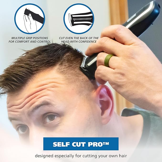 Wahl Clipper Self-Haircut Pro Lithium Ion Cordless Hair Clippers, Easy to Use Self Haircutting Kit Designed for DIY Haircuts – Model 3026122