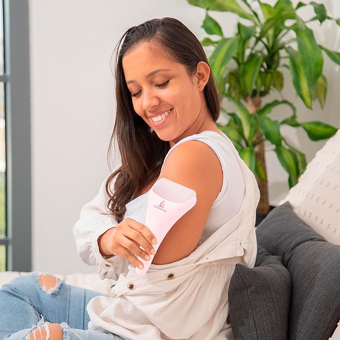 Ice Roller Face Massager 2 in 1 Set- Therapeutic Cooling to Naturally Tone & Tighten | Brighten Complexion and Reduce Wrinkles, Under Eye Puffiness | Facial Cool Ice Rollers for Migraine + Pain Relief