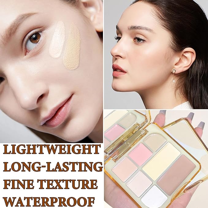 Soft Correcting Concealer Contour Palette,Concealer Cream Contour Makeup