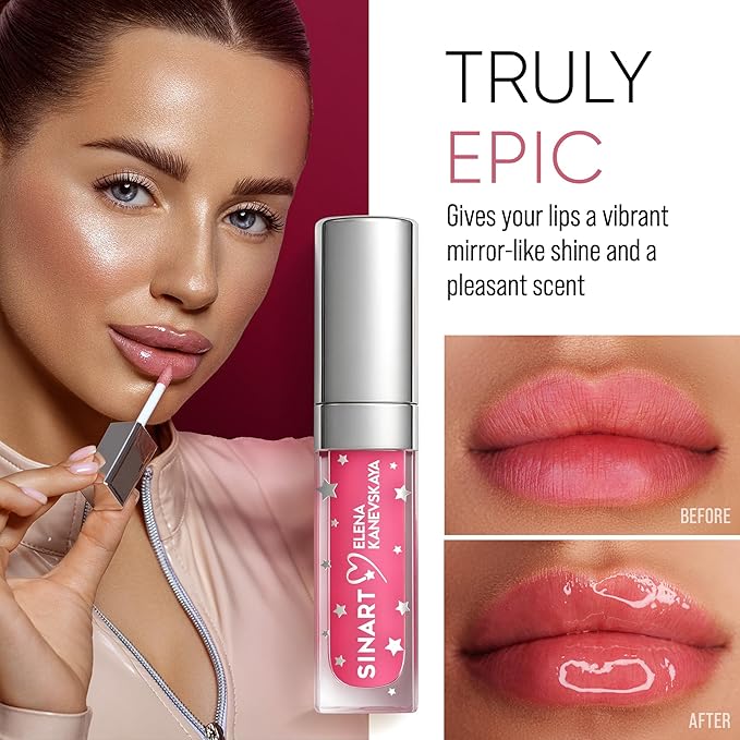 Epic Lip Oil, Moisturizing Lip Treatment, Non-Sticky Formula Lip Gloss,High Shine Finish (02)