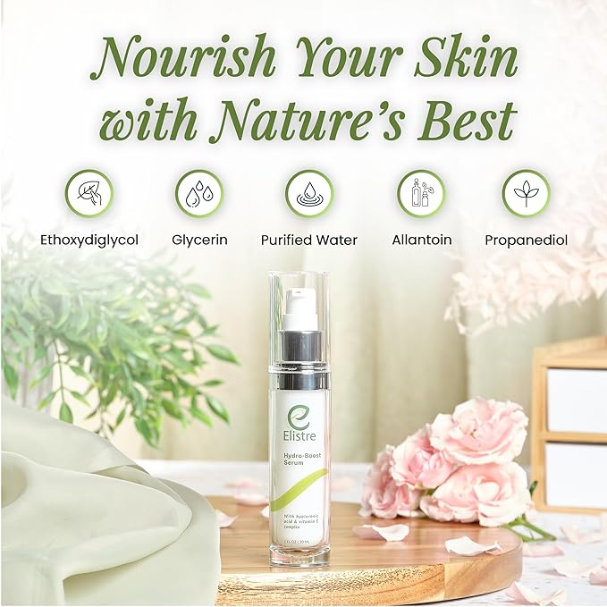 Hydro-Boost Facial Serum with hyaluronic acid and Vitamin E complex