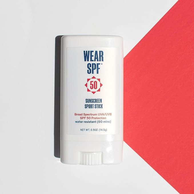 Wear SPF Sunscreen Sport Stick – Sweat & Water-Resistant SPF 50, 3-pack