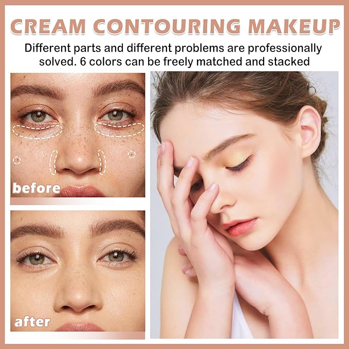 Cream Concealer Contour Makeup Palette Cream Foundation Palette