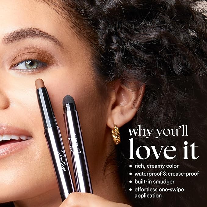 Julep Eyeshadow 101 Cream-to-Powder Waterproof Shadow Stick – Vanilla Matte – Long-Lasting, Crease-Proof, Light-Beige Matte Cream Eyeshadow with Built-in Smudger