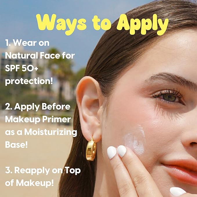 Kara Beauty SOLFUL Face Sun Lotion SPF 50+ PA++++ Korean Moisurizing Sunscreen, No White Cast 1.7oz