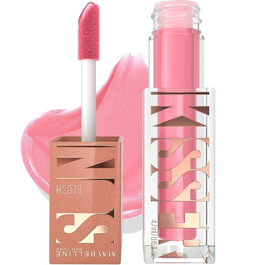 Maybelline Sunkisser Multi-Use Liquid Blush and Bronzer, Blendable, Longwear, Glowy Make Up, Blazing Blush, 1 Count