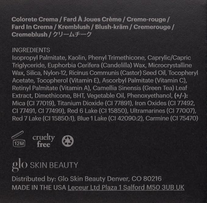 Glo Skin Beauty Cream Blush in Guava - Vibrant Watermelon - 4 Shades - Long Lasting, Semi-Matte Finish - Cruelty Free, .12 Ounce