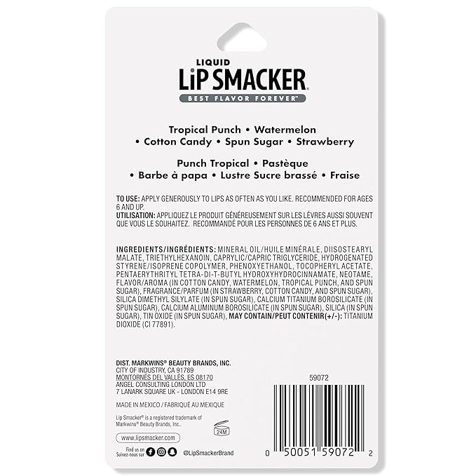 Lip Smacker Liquid Lip Gloss Friendship Pack, 5 Count