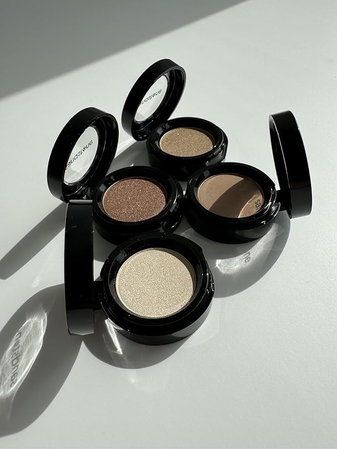 Eyeshadow for Sensitive Eyes, Eyeshadow with Long Durability, Allergy Certified, Fragrance-Free and Vegan Eye Make-Up, Hypoallergenic Make-Up (584 Dark Bronze)