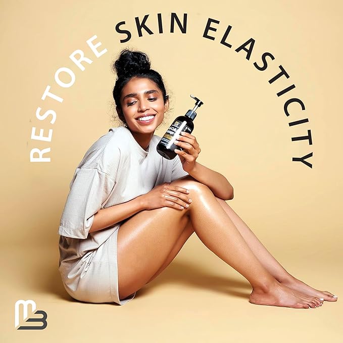 Firming Body Massage Oil with Collagen & Stem Cell – Helps Smooth The Appearance of Cellulite & Improve Skin Texture – Refreshing Aromatherapy Body Oil for Legs & Full Body – 16 Fl Oz