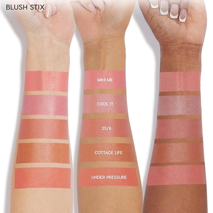 ColourPop Blush Stix - Cream Blush Stick with a Blendable, Hydrating Formula and Natural, Skin-Like Finish - Glowy Summer Makeup for Cheeks, Eyes & Lips - Cottage Life (0.28 oz)