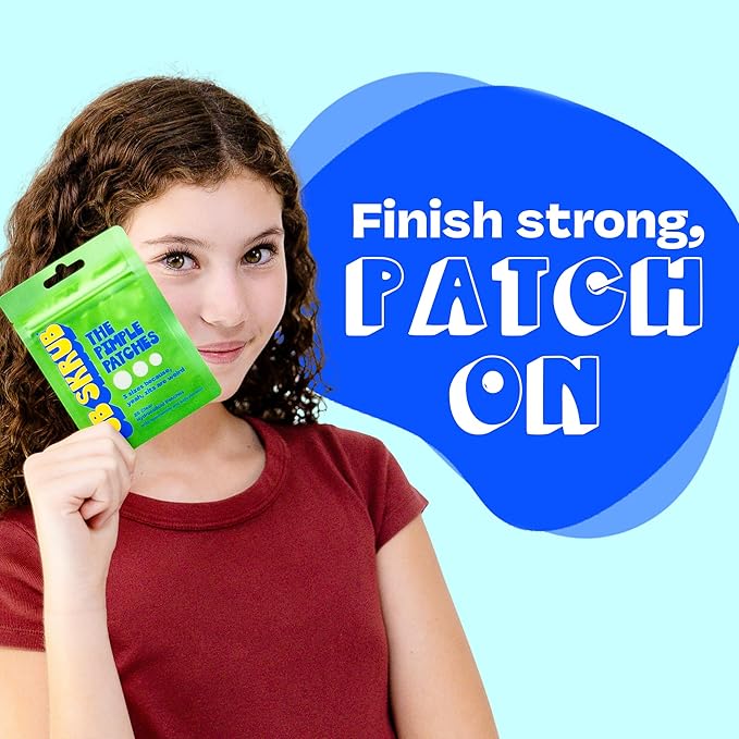 JB SKRUB The Pimple Patches for Face Acne, Ultra Discreet Clear Hydrocolloid Patches with Salicylic Acid & Niacinamide, Skin Care for Kids & Teens - 3 Packs of 25 Small, Medium & Large Spot Treatments