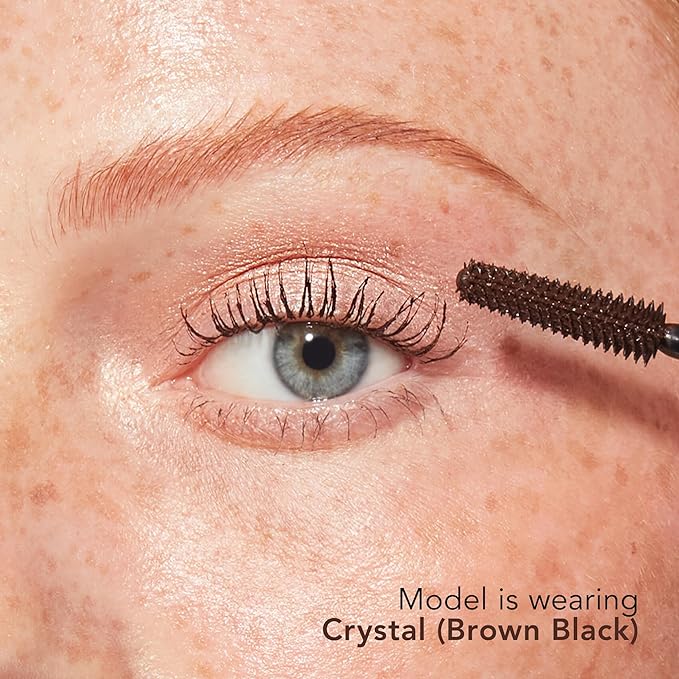 Thrive Causemetics Liquid Lash Extensions Mascara, Tubing Thrive Mascara Lengthening, Volumizing & Curling, Smudge Proof, Washable, No Clumping or Flaking, Vegan & Cruelty Free, Crystal (Brown Black)