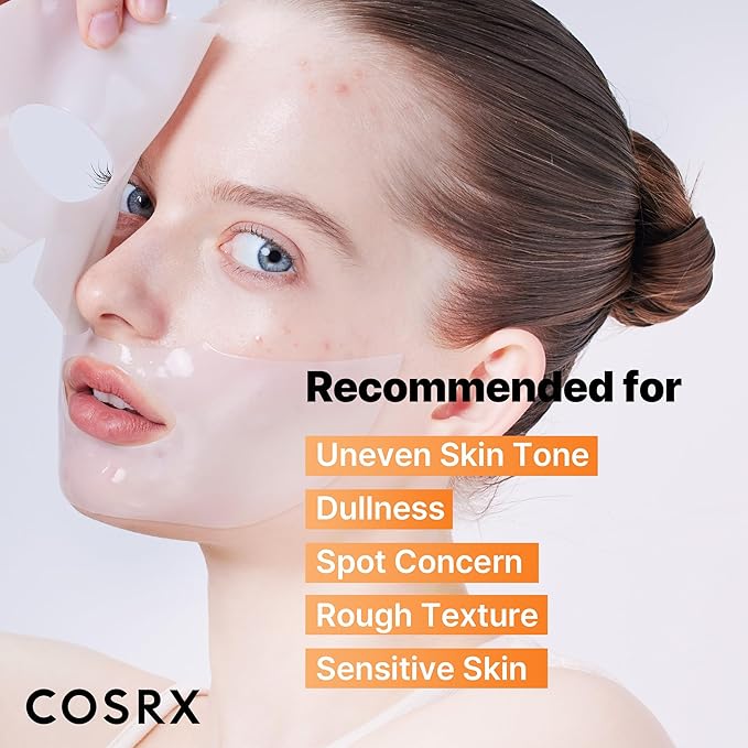 COSRX The Alpha-Arbutin Discoloration Care Hydrogel Face Masks Skincare 3 EA, Collagen Face Mask, Travel Essentials, Overnight Face Mask, Korean SkinCare
