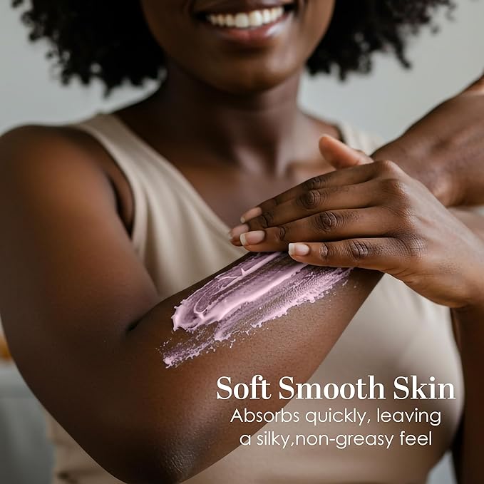 Rose Body Butter for Dry Skin with Whipped Shea Butter and Pure Essential Oil | Ultra Hydrating Rose Lotion for Women | All Natural Moisturizer for Dry Skin